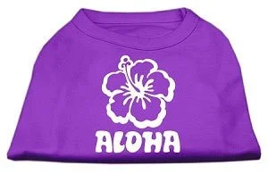 Aloha Flower Screen Print Shirt in Many Colors