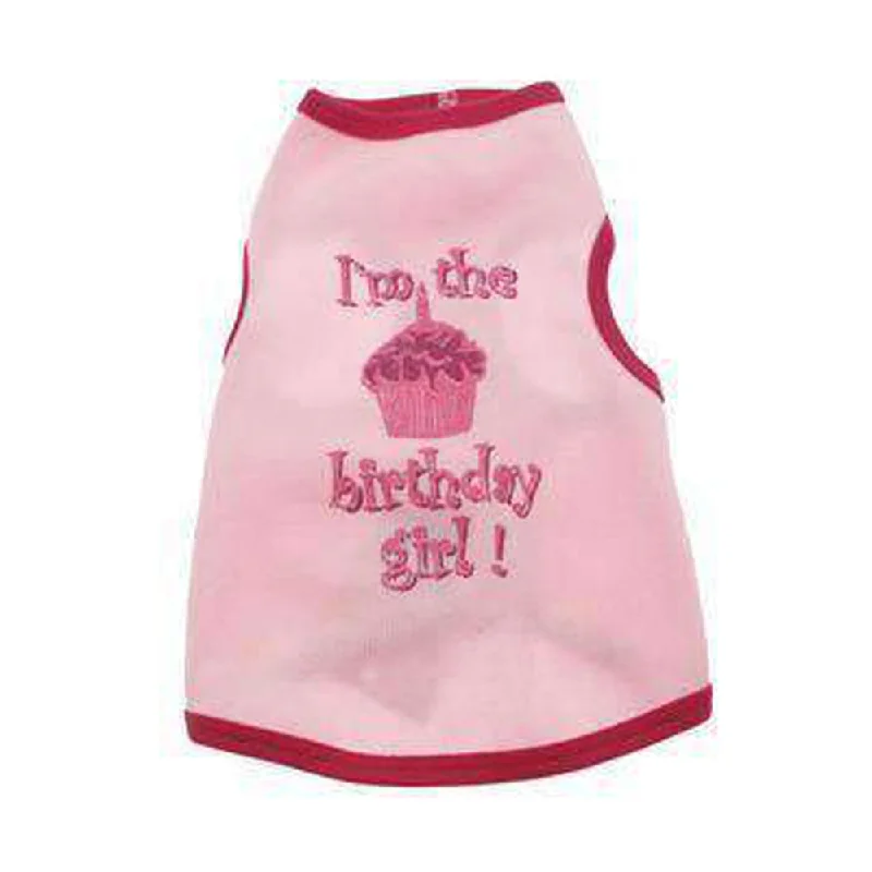 Birthday Girl Dog Tank Top - Pink