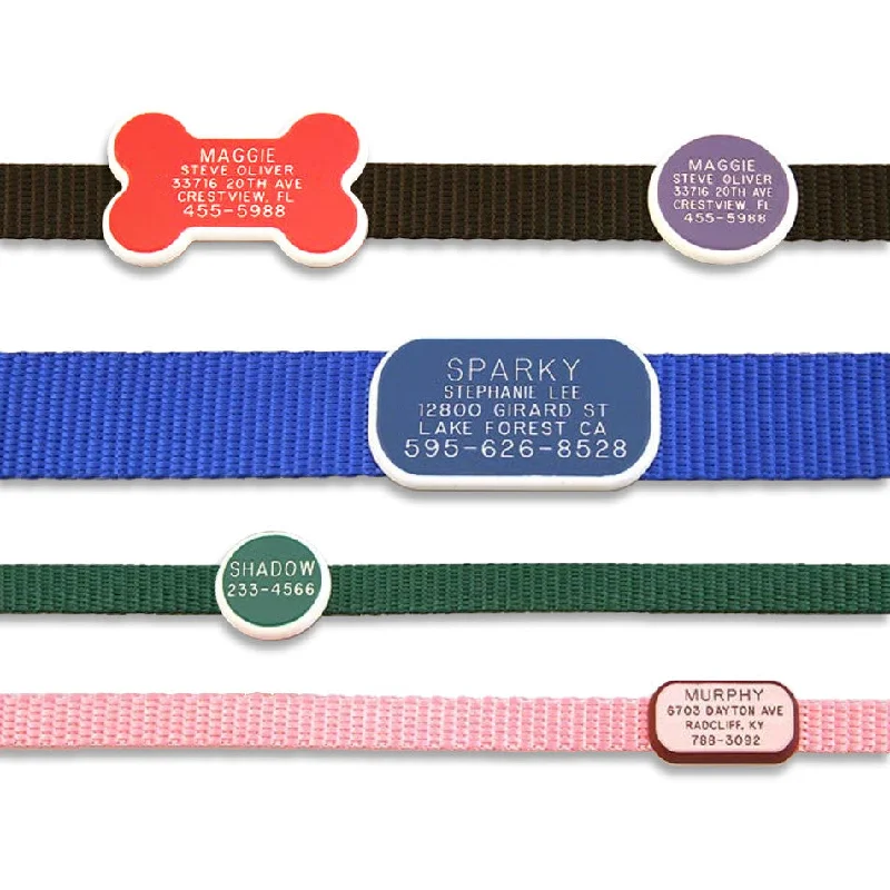 9. **Pet nail clippers with LED lights**Silent Plastic Bone, Round or Rectangle Dog Cat Pet ID Tag