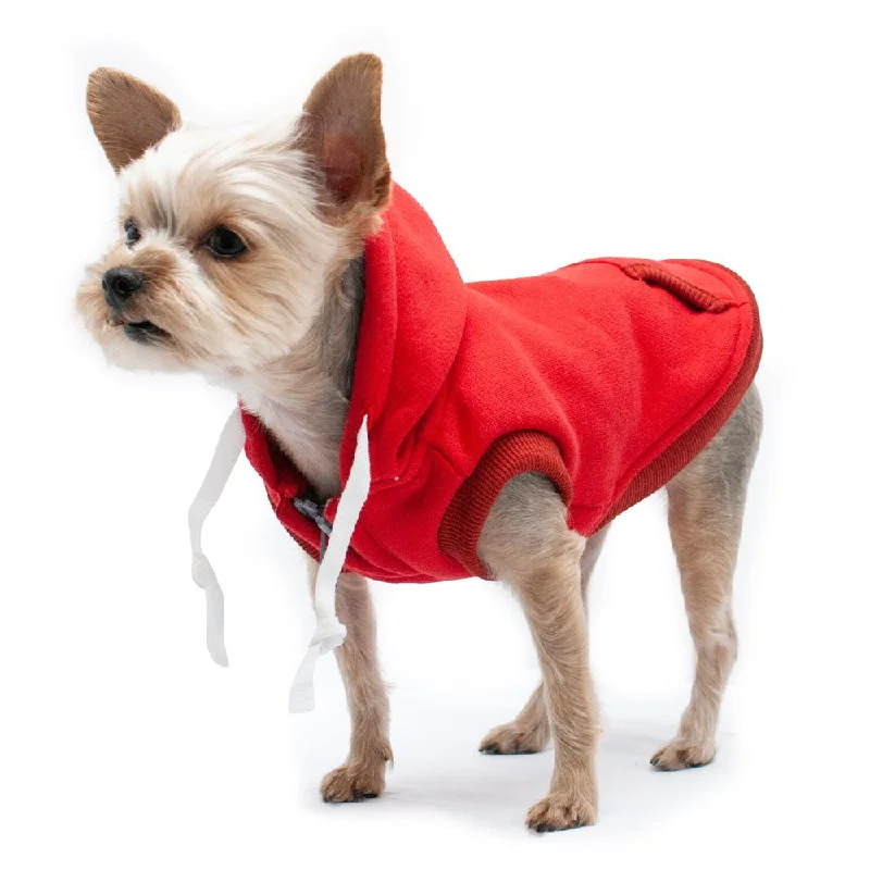 Drawstring Dog Hoodie by DOGO - Red