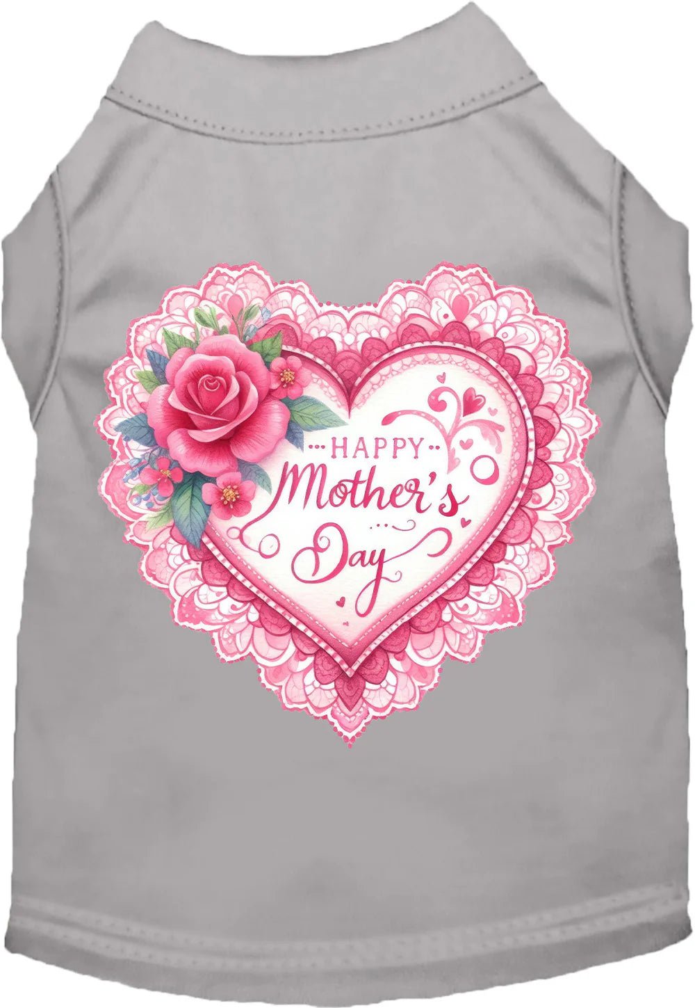 Fancy Mothers Day Screen Print Dog Shirt in Many Colors