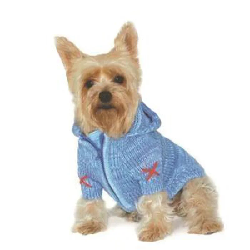 Hoodie Sweater Dog Coat by Dogo - Blue