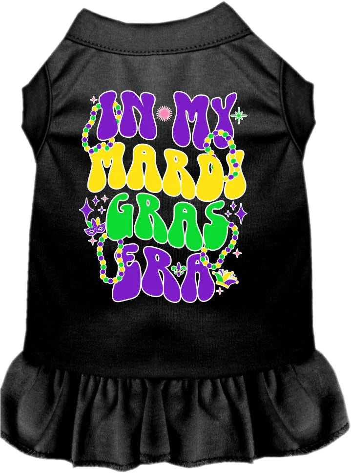 In My Mardi Gras Era Screen Print Dog Dress in Many Colors