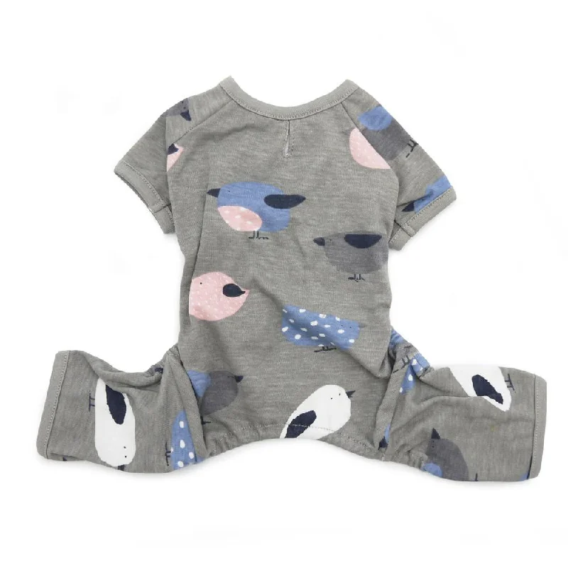 Little Birdy Dog Pajamas - Gray