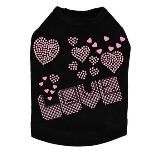 Love Pink & Purple Dog Tank- Many Colors