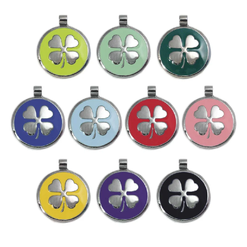10. **Dog bathing brush massage**Lucky Shamrock Clover Pet Dog ID Tag