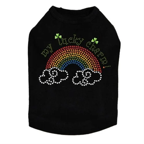 My Lucky Charm Rhinestone Dog Tank- Many Colors