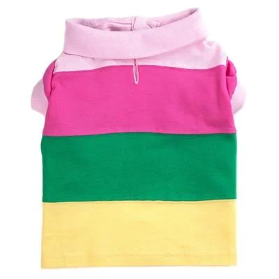 Pastel Colorblock Polo Dog Shirt