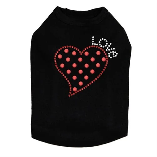 Small Love Polka Dot Heart Tank - Many Colors