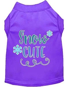 Snow Cute Screen Print Dog Shirt- in Many Colors