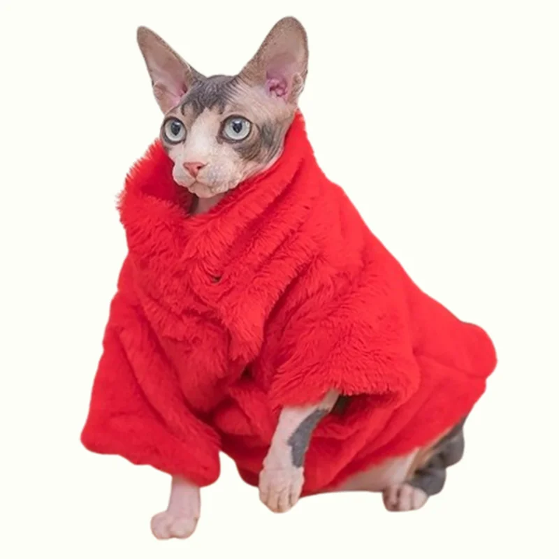 Sphynx Cat Faux Fur Coat