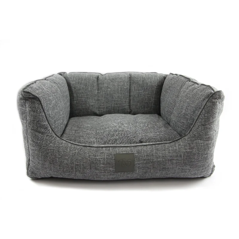 T&S Sorrento Ash Grey Dog Bed Medium